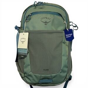 Osprey Flare 27L Backpack Pine Leaf Green Laptop Commuter Pack NWT Bluesign
